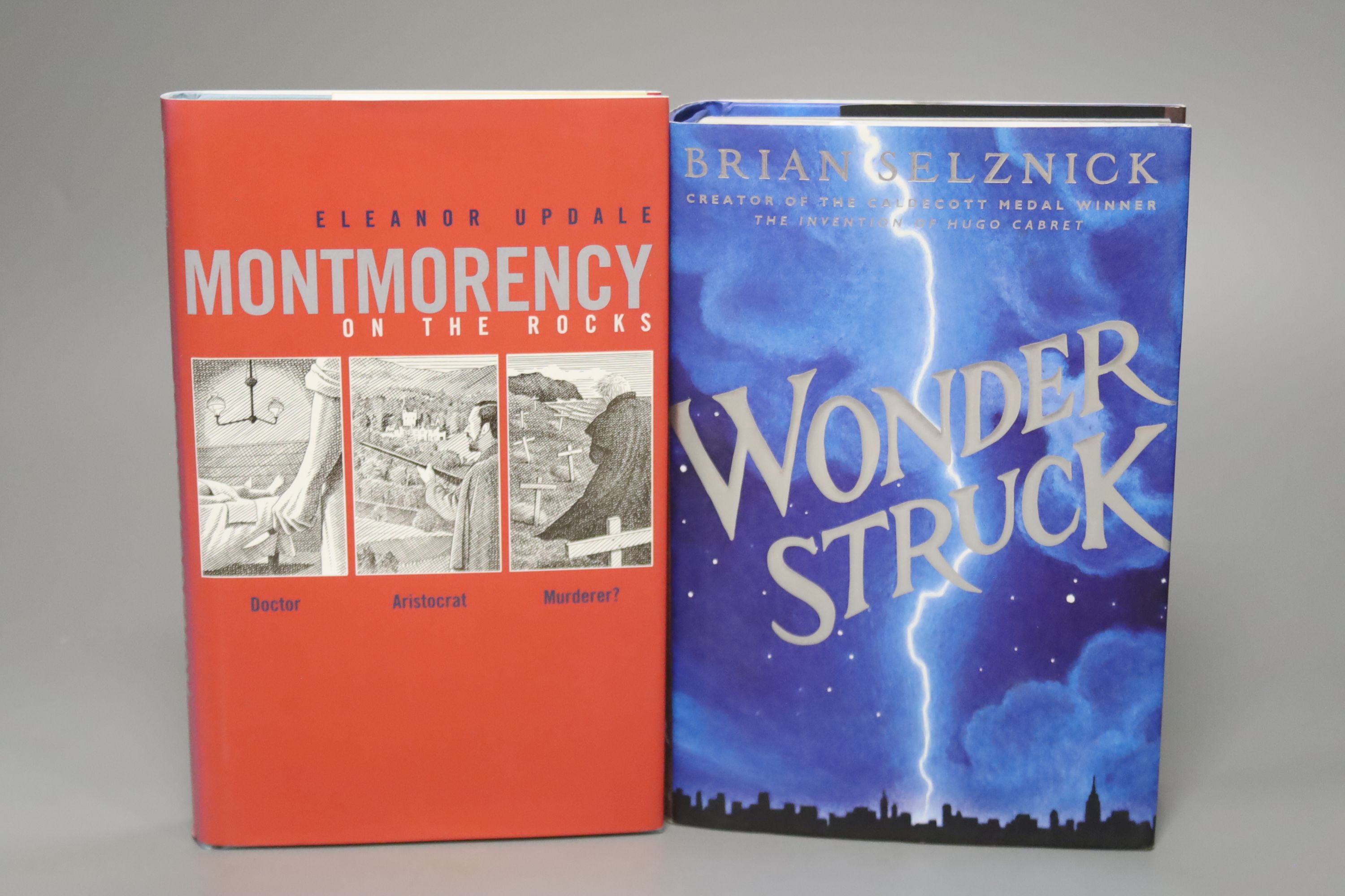 Updale, Eleanor – Montmorency On The Rocks, first edition, 8vo, hardback, signed (dj present, spine sunned) Scholastic Press, 2004., Wright, Sean – Jesse Jameson And The Curse of Caldazar, limited signed edition numbered